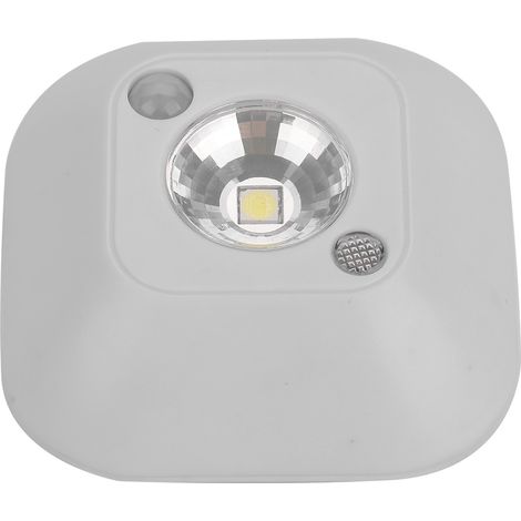 Lampe LED mini sans fil à détecteur infrarouge, éclairage d'armoire blanc sur piles (1/5)