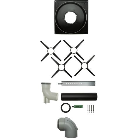 Brötje Kit conduit de fumée KAS 80/2 Chaudière/conduit DN 80/125 PPS/AI, 994767