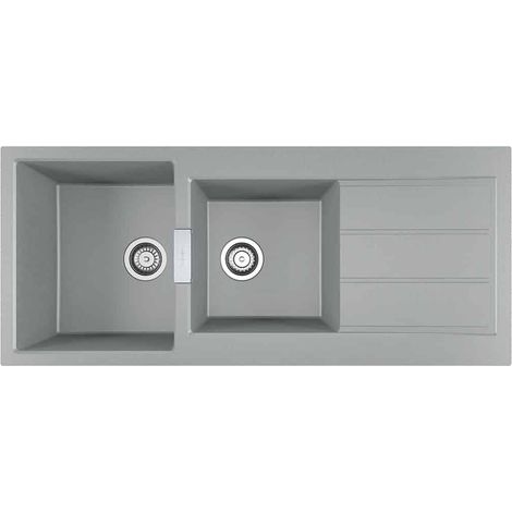 Évier de cuisine Sirius 2 Tectonite S2D621 - Sous-meuble 80 cm - 1160 x 500 x 200 mm - Urban grey - Franke