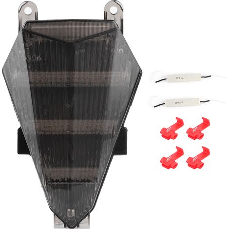 Feu arrière LED fumé avec clignotants pour Yamaha YZF R6 2006-2016 (1/5)