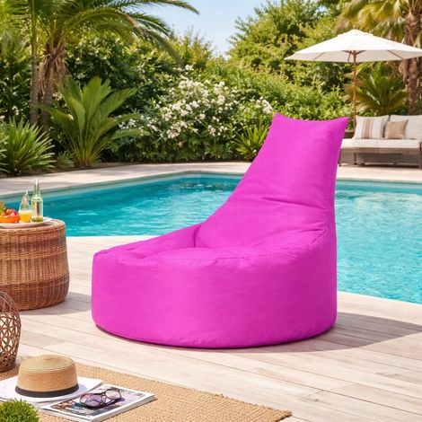 Pouf extérieur rose avec dossier ARTA (1/5)