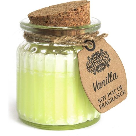 Pot de bougie parfumée vanille soja- Vendu par 1 (1/4)