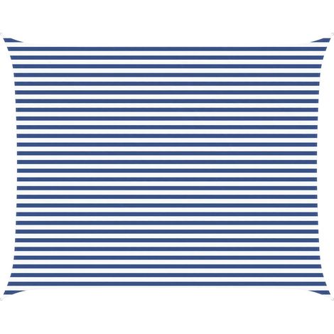 Toldo Vela de Sombra Azul y 5 x 4 m 100% Poliéster Oxford vidaXL