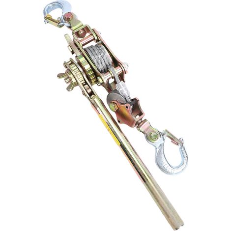 Extracteur de treuil à câble, 1 tonne, 10 pieds, poignée ergonomique en acier, outil électrique à cliquet pour la Construction et l'aménagement paysager (1/5)