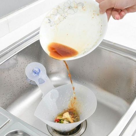Filtre pliable égouttoir aspiration évier panier de rangement Flexible alimentaire passoire cuisine Anti-blocage entonnoir (1/4)