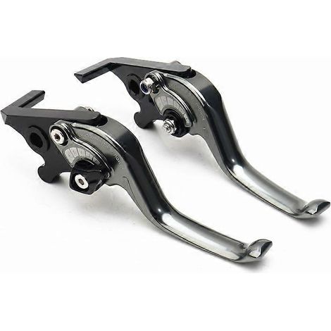 Suitable for Yamaha TMAX530 560 SX DX modified short two-finger racing brakes horn clutch handlebars( Titanium color) (1/5)
