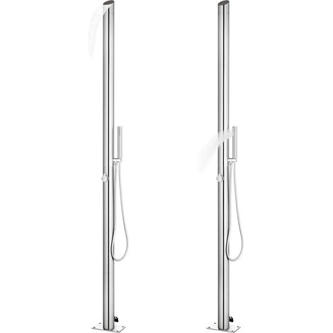 Maison Exclusive - Gartendusche mit Grauer Bodenplatte 225 cm Ede (1/5)