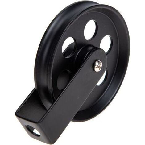 Roue de poulie vintage en fer pour applique murale – Charge maximale 150kg – Diamètre de corde 10mm – Pour cuisine et salle de bain (1/5)