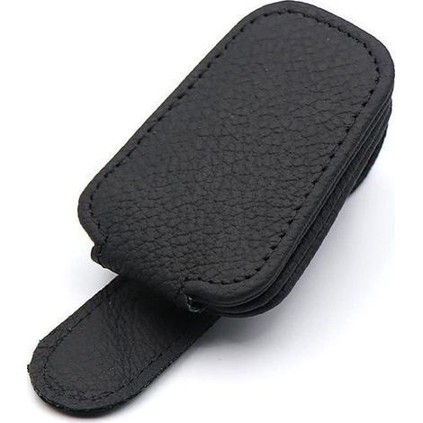 Magnetischer Brillenhalter für die Sonnenblende, Sonnenbrillenetui aus Leder, Organizer für Autozubehör (1/4)