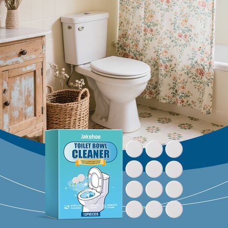 Toilet Cleaning Sheets - 12 pieces for Toilet Cleaning, Maintenance, Deodorizing, Freshening, Stain Removal, and Scale Removal -- BIEMMEDUE (1/5)