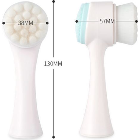 Brosse Nettoyante Visage Exfoliante - Soin Hydratant Peau Profonde, Nettoyage Doux (1/4)