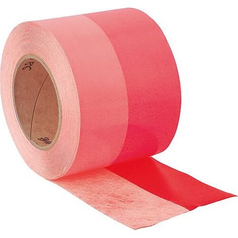 Bande adhésive pour plinthes, autocollante, rouge - L x l 10m x 10cm (1/2)