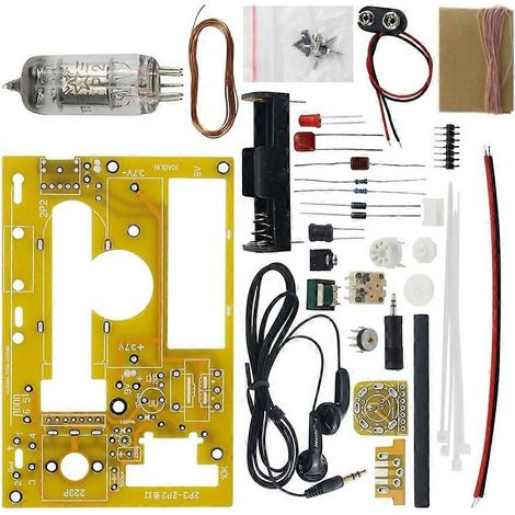 2P2 Tube Single Light MW Radio Kit Simple Récepteur Radio Kit pour DIY sans Coque