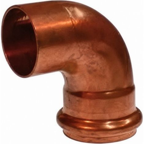 Abgewinkelter Kupferanschluss FF Blei/PVC oder Kupfer/PVC D.32