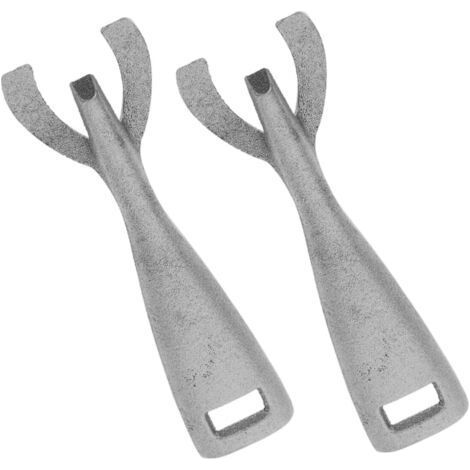 Lot De 2 Pinces Pour Poêle à Griller En Fonte, Pinces Anti-brûlure Multifonctions, Accessoires Barbecue Pour Cuisson Steak Et Plancha, Outil La Cuisine Robuste Et Sécurisé (1/3)