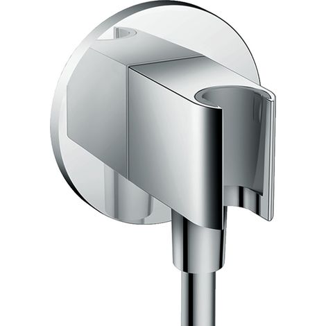 Hansgrohe FIXFIT uscita a muro S con supporto doccia, finitura cromo 26487000 (1/5)