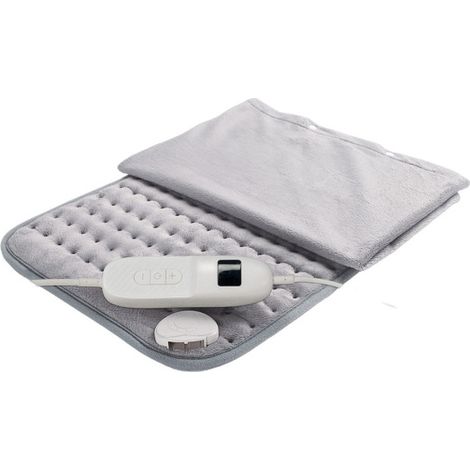 Termoforo elettrico, pile, grigio, 100W, 40x30cm, 9 livelli, spegnimento automatico