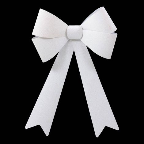 LAZO DE PAJA XL 60X38CM BLANCO - Feeric lights & christmas (1/2)