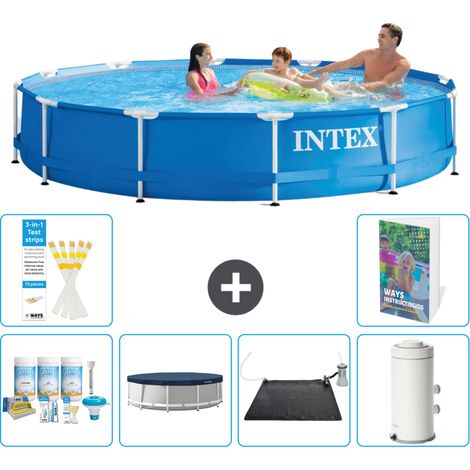 Frame Pool Rund - 366x76 cm - 7-teilig S132