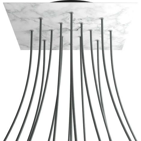 Decoración mural creative-cables rose-one square mármol Carrara (1/3)