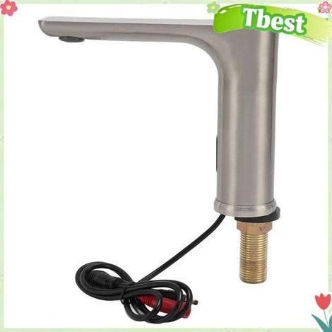 Tbest robinet sans contact Robinet électronique sans contact, robinet d'évier de salle jeux enfant Couleur de l'acier inoxydable (1/5)