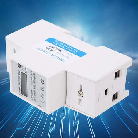 Compteur d'énergie DDS529C 230 V, monophasé, bipolaire, montage sur rail DIN (1/5)