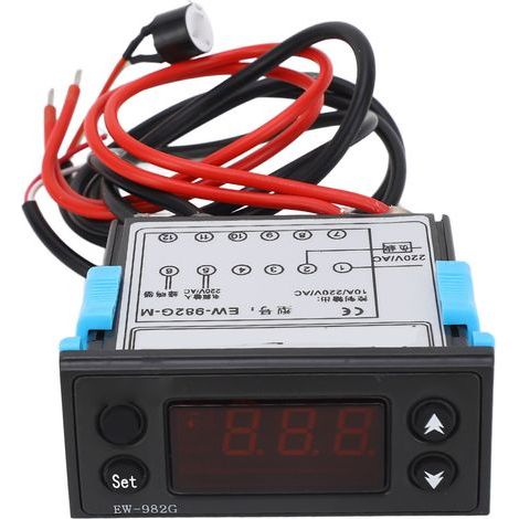 Intelligenter Temperaturregler mit Timer, elektronischer Thermostat, Digitalanzeige, Timer mit Summer, AC220V 10A (1/5)