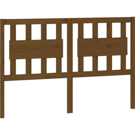 Testiera per dormire accessorio per camera da letto 145,5 x 4 x 100 cm in legno massello marrone chiaro TDL0203010