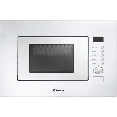 Candy MIC 20 GDFB Micro-ondes encastrable Capacité de 20 litres 800 W 3 modes de cuisson Puissance du gril 1000 W Minuterie électronique avec signal sonore de fin de cuisson Décongélation automatique (1/2)
