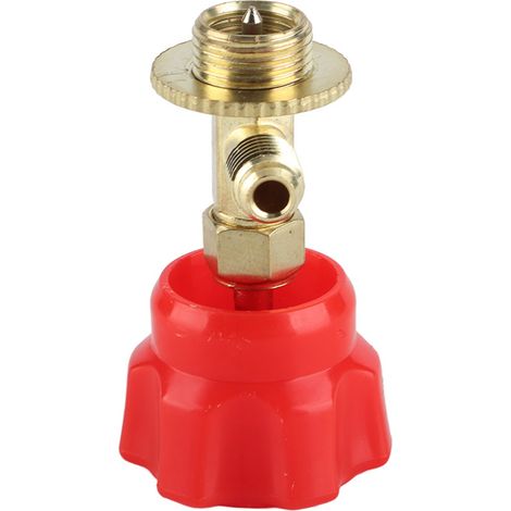 Ortviai Ouvre-bouteilles pour frigorigène en laiton avec raccord 1/4 SAE – compatible R134a, R22, étanchéité haute pression