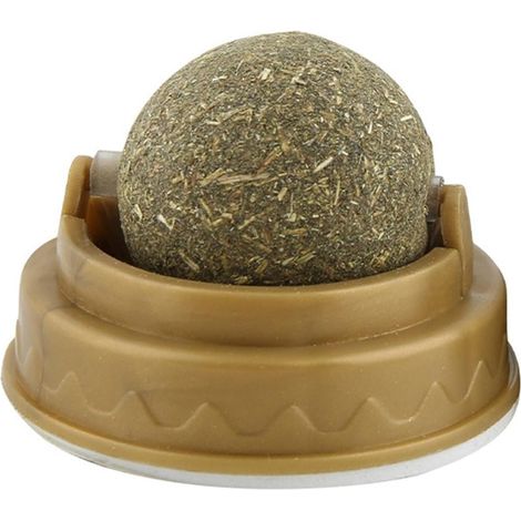 Boule De Chatte - Herbe À Chat Naturelle - Pour Réduction Du Stress Et Stimulation Digestive - 1 Pièce - 5 X 4 Cm (1/5)