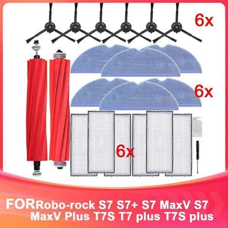 Pièces de rechange compatibles avec les aspirateurs robots Roborock S7, S7+, S7 MaxV, S7 MaxV Plus, T7S et T7 Plus. (1/5)