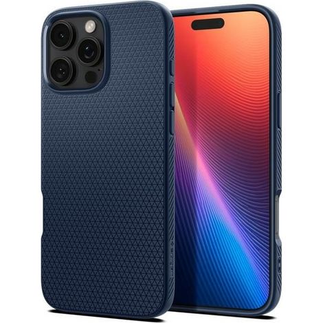 Funda Spigen Liquid Air para iPhone 16 Pro, color azul marino. (1/5)