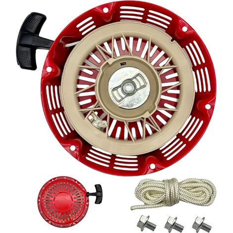 Lanceur GX340 GX390 Pull Start Rewind Dispositif de démarrage avec câble de traction Inversion Démarreur pour Honda GX610 GX620 389cc 420cc 439cc 459cc Rouge 28400-ZE3-W01ZA pour générateur (1/5)