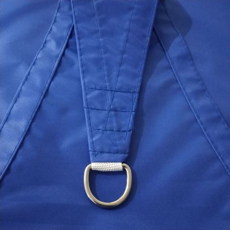 LEDANDER Voile d'ombrage triangulaire bleu royal imperméable, voile de jardin 3x4x5m, auvent de protection solaire et anti-UV avec accessoires (1/5)