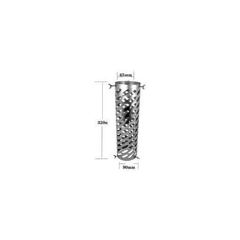 Calefactor portátil para camping: tubo de chimenea plegable y recto, compatible con tiendas de campaña y chimeneas de exterior, de leña o pellets.