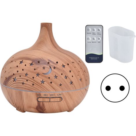 Humidificateur de Bureau 400ml avec LED, Silencieux 35db, Arrêt Automatique, Télécommande, Diffuseur d'Aromathérapie pour Chambre et Bureau - Prise EU (1/5)
