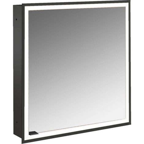 emco prime Armario con espejo iluminado, 600 mm, 1 puerta, tope (1/5)