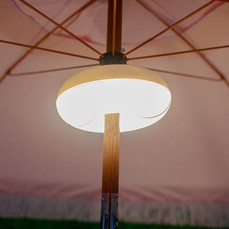 [NEUWERTIG] B-Ware Newgarden LED-Akkuleuchte Lima RGBW dimmbar für Sonnenschirme IP54 Gartenlampe (1/2)