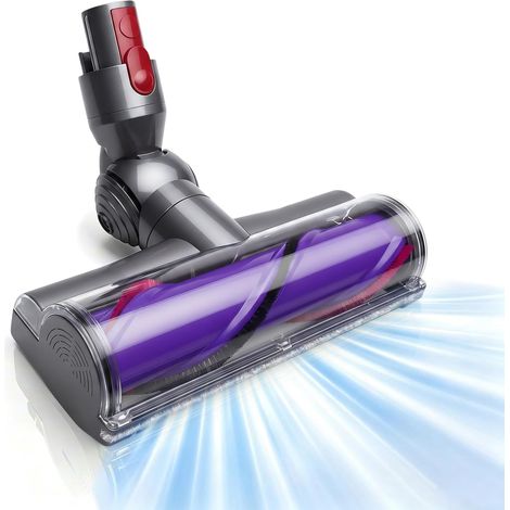 Brosse Électrique pour Dyson V7 V8 V10 V11 V15, Tête Motorhead Aspirateur  Tête de Brosse Turbine Rotative pour Aspirateur, Accessoire Pièce de Rechange Motorhead pour Tapis et Sols Durs 967483-04 (1/5)