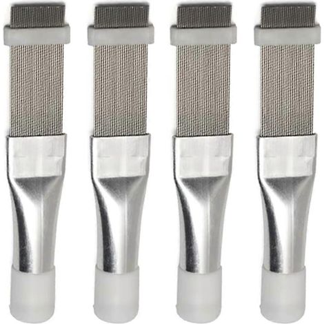Lot de 4 brosses de nettoyage pour ailettes de climatiseur, peigne universel pour condenseur et radiateur (1/5)