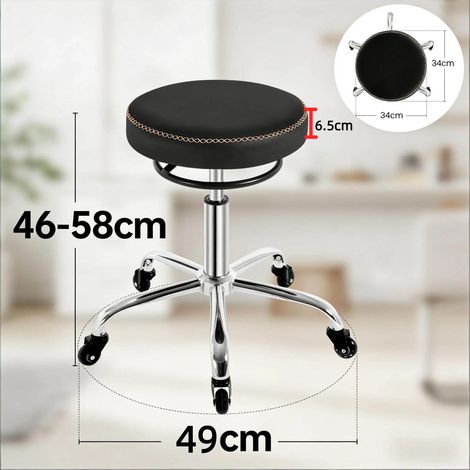 Fauteuil massage pivotant confortable, tabouret de bar coiffure, chaise salon esthétique (lot associé aux sièges de bureau) (1/4)