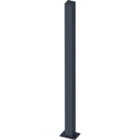 Poteau aluminium - Couleur, Hauteur, Pose, Section du poteau (1/5)