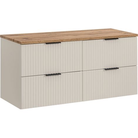 Meuble sous vasque 120 cm + plateau - Georgia Cashmere - Livraison gratuite