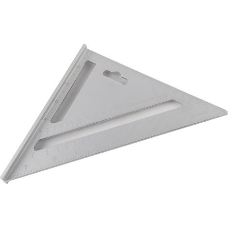 Dreieckiger Lineal aus Aluminiumlegierung, Winkelmesser, quadratisches Zimmermannsmesswerkzeug (1/5)