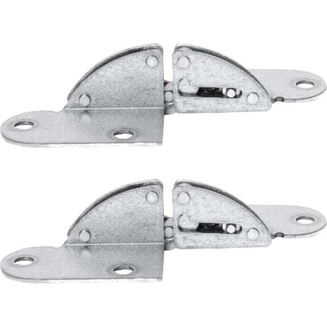 2x chanière table pliante largeur 48mm longueur 86mm angle ouverture 180° acier galvanisé meuble maison jardin, épaisseur 18mm (1/2)