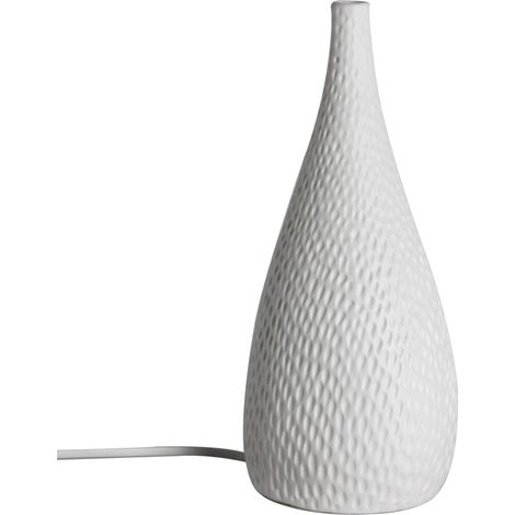 Petite lampe en porcelaine blanche style bohème pour la décoration de la maison