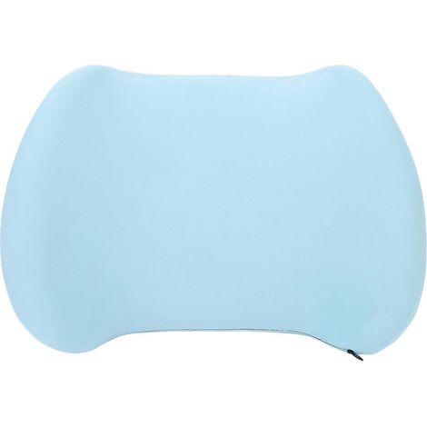 Coussin de soutien lombaire à forme convexe, en mousse à mémoire de forme ergonomique, amovible et respirant, pour chaise. (1/4)