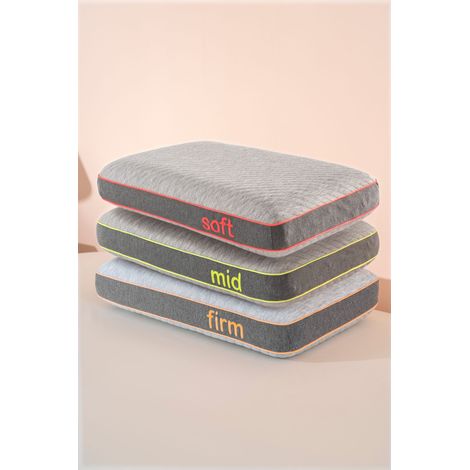Cuscino Memory Foam 60x40x12 cm – Guanciale a Saponetta Ortopedico Traspirante, Disponibile Soffice, Medio o Rigido, Supporto Comfort per Testa e Collo, Federa Sfoderabile Lavabile Medio (1/5)