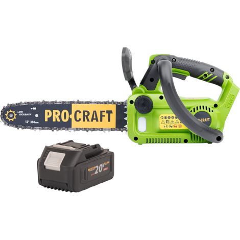 Procraft PKA42Libb Tronçonneuse à chaîne sans fil 20 V 304 mm Brushless Solo - sans batterie, sans chargeur (1/5)
